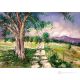 LE GRAND CHÊNE Peinture acrylique moderne sur toile Made in Italy 