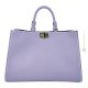 Sac bandoulière femme cabas CHICCA Shopper en vrai cuir artisanal lilas