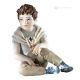LORENZO - Statuette Capodimonte, art pur en porcelaine unique et romantique.