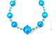 COLLIER SATURNO bijoux fantaisie artistique colliers colliers perles de verre de Murano avec argent 925 authentique fait main Made in Italy
