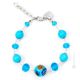 MILLEFIORI BRACELET bijoux fantaisie artistique bracelet de perles en verre de Murano avec murrine authentique fait à la main Made in Italy