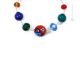 COLLIER MILLEFIORI bijoux fantaisie artistique colliers colliers perles de verre de Murano avec murrine fait à la main authentique Made in Italy