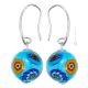 BOUCLES D'OREILLES MILLEFIORI bijoux fantaisie artistiques perles de verre de Murano avec murrine fait main authentique Made in Italy