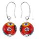 BOUCLES D'OREILLES MILLEFIORI bijoux fantaisie artistiques perles de verre de Murano avec murrine fait main authentique Made in Italy