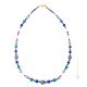 COLLIER DE FLEURS bijoux fantaisie artistique colliers colliers perles de verre de Murano avec or 18 carats fait à la main authentique Made in Italy