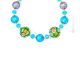 COLLIER DE FLEURS bijoux fantaisie artistique colliers colliers perles de verre de Murano avec or 18 carats fait à la main authentique Made in Italy
