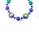 COLLIER DE FLEURS bijoux fantaisie artistique colliers colliers perles de verre de Murano avec or 18 carats fait à la main authentique Made in Italy