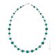 COLLIER ONDA bijoux fantaisie artistique colliers de perles en verre de Murano avec argent 925 authentique fait à la main Made in Italy
