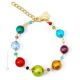 ONDA BRACELET bijoux fantaisie artistique bracelet de perles en verre de Murano avec argent 925 authentique fait à la main Made in Italy