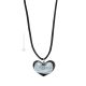 COLLIER COEUR EN ARGENT bijoux fantaisie artistique colliers collier en verre de Murano 925 feuille d'argent fait à la main authentique Made in Italy