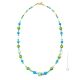 COLLIER EN MARBRE bijoux fantaisie artistiques colliers de perles en verre de Murano avec or 18 carats faits à la main authentique Made in Italy