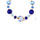 COLLIER EN MARBRE bijoux fantaisie artistique colliers de perles en verre de Murano avec or 18 carats fait à la main authentique Made in Italy