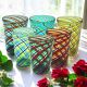 ACQUA CANNE Set de 6 verres tumbler en verre de Murano Fabriqué en Italie