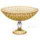 Bol à dessert MANHATTAN, pièce maîtresse décorative moderne peinte à la main en verre de qualité supérieure.