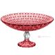 Bol à dessert MANHATTAN, pièce maîtresse décorative moderne peinte à la main en verre de qualité supérieure.