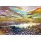 MER Peinture acrylique moderne sur toile Made in Italy 