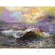 MER Peinture acrylique moderne sur toile Made in Italy 