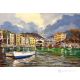MER Peinture acrylique moderne sur toile Made in Italy 