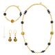 PARURE LACE ensemble de bijoux fantaisie artistique collier collier bracelet boucles d'oreilles perles de verre de Murano avec or 18 carats fait à la main authentique Made in Italy
