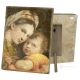 Ornement MADONNA DELLA SEGGIOLA en marbre jaune Made in Italy