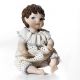 Poupée MICRO Capodimonte, beaux-arts de baptême de bébé.