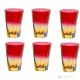 MIDO Ensemble de 6 verres à boisson authentiques et modernes peints à la main en verre de qualité supérieure.