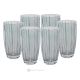 MILA Ensemble de 6 verres à boisson authentiques et modernes peints à la main en verre de qualité supérieure.
