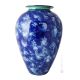 VASE AMPHORE MILLEFIORI BLEU Authentique vase en céramique frioulane fabriqué et peint à la main Made in Italy