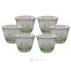 MISTRAL Ensemble de 6 verres à expresso, verre de qualité supérieure, peint à la main, design moderne et élégant.