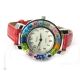 MONTRE-BRACELET ESPACE avec authentique verre de Murano fait à la main Murrine Made in Italy