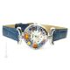 MONTRE-BRACELET POUR DAME avec authentique verre de Murano fait à la main Murrine Made in Italy
