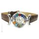 MONTRE-BRACELET POUR DAME avec authentique verre de Murano fait à la main Murrine Made in Italy