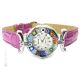 MONTRE-BRACELET POUR DAME avec authentique verre de Murano fait à la main Murrine Made in Italy