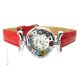 MONTRE-BRACELET POUR DAME avec authentique verre de Murano fait à la main Murrine Made in Italy