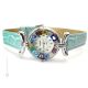 MONTRE-BRACELET POUR DAME avec authentique verre de Murano fait à la main Murrine Made in Italy