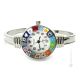 MONTRE-BRACELET RIALTO avec authentique verre de Murano fait à la main Murrine Made in Italy