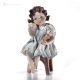 NICOLETTA - Capodimonte, figurine romantique en porcelaine fine, un chef d'oeuvre.