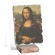 Ornement LA GIOCONDA en marbre Orfalese et rouge sur cristal Made in Italy
