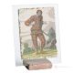 Ornement ARLECCHINO en marbre Orfalese et rouge sur cristal Made in Italy