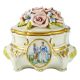 BOÎTE À BIJOUX Coffret en Porcelaine Capodimonte Fait Main Fabriqué en Italie