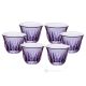 PRESTIGE Ensemble de 6 verres à expresso, verre de qualité supérieure, peint à la main, design moderne et élégant.
