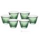 PRESTIGE Ensemble de 6 verres à expresso, verre de qualité supérieure, peint à la main, design moderne et élégant.