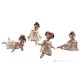 SELLY FANNY SHIRLEY PEGGY Capodimonte 4 poupées en porcelaine.