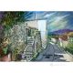 HOLY CROCE Peinture acrylique moderne sur toile Made in Italy 