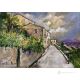 SANTA CROCE DEL SANNIO Peinture acrylique moderne sur toile Made in Italy 