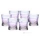 SOUND Ensemble de 6 authentiques verres à eau modernes peints à la main en verre de qualité supérieure.