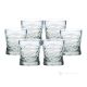 SOUND Ensemble de 6 authentiques verres à eau modernes peints à la main en verre de qualité supérieure.