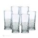 SOUND Ensemble de 6 authentiques verres à eau modernes peints à la main en verre de qualité supérieure.
