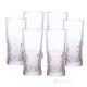 SOUND Ensemble de 6 verres à boisson authentiques et modernes peints à la main en verre de qualité supérieure.