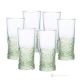 SOUND Ensemble de 6 verres à boisson authentiques et modernes peints à la main en verre de qualité supérieure.